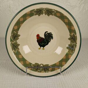 International China Rooster Morn Soup Bowl Julie Ingleman Farmhouse Chicken